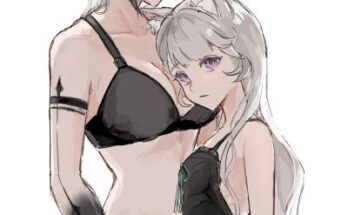 Mommy Arlecchino & Lynette in lingerie hentai 23