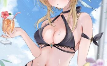 Lumine at the beach (@mar_R_o) hentai 15