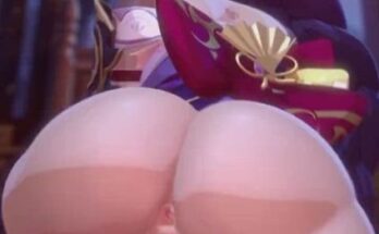 Raiden Shogun reverse cowgirl hentai 23