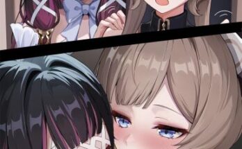 Columbina & Sandrone enjoying a blowjob hentai 9