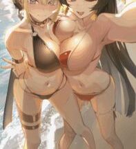 evelyn-and-astra-at-the-beach-e38197e3828de3819b-shirocelica.png