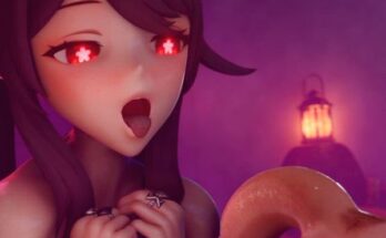 Hu Tao inviting you to suck a throbbing cock POV (Vicineko) hentai 17